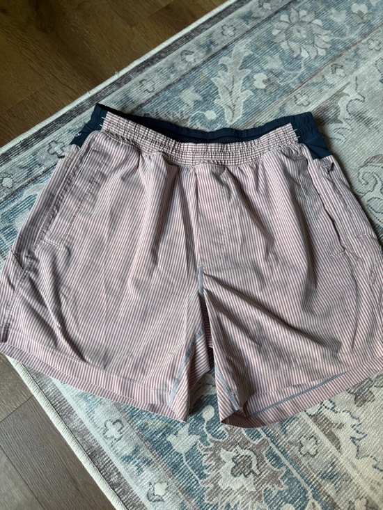 Birddogs Other - Birddogs Men’s Pink & Navy Striped Athletic Shorts